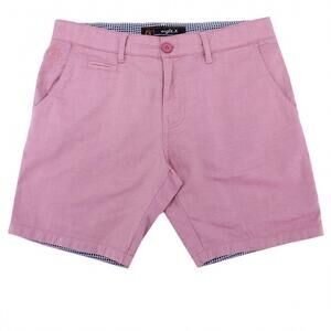 NEW EIGHT X men's slim fit textured shorts in red pink